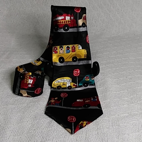 Fratello Other - Fratello Hand Made School Bus Traffic Tie